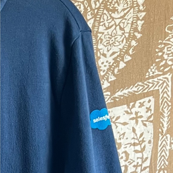 Like New Men's Marine Layer Blue Salesforce Zip Up Hoodie - Medium - Picture 5 of 5